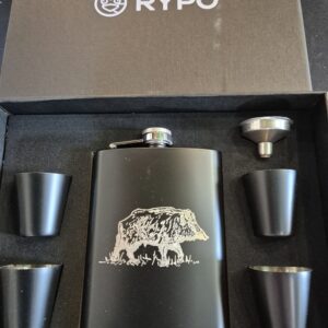 Gertuvė ( fleškutė ) Rypo metalinė +2 taurelės